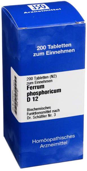 Biochemie 3 Ferrum Phosphoricum D12 Tabletten 200 Tabletten