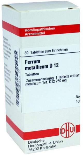 Ferrum Metallicum D 12 80 Tabletten