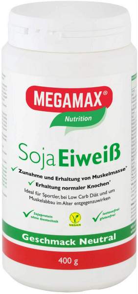 Megamax Soja Eiweiß Neutral Pulver