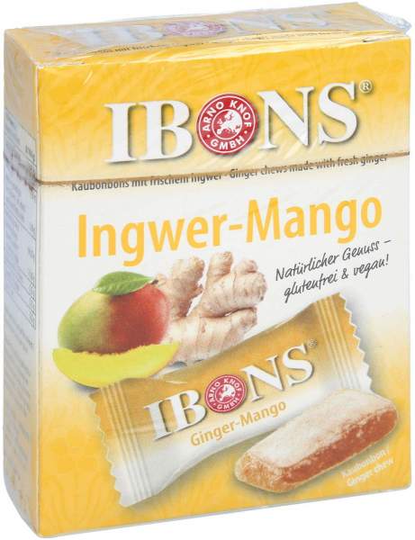 Ibons Ingwer Mango Box Kaubonbons 60 G