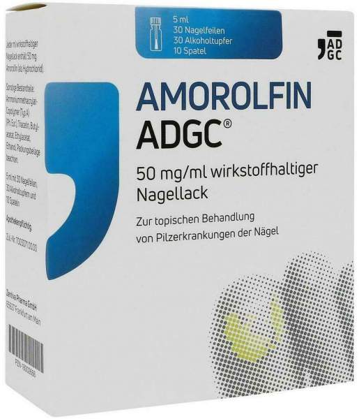Amorolfin ADGC 50 mg je ml wirkstoffhaltiger Nagellack 5 ml