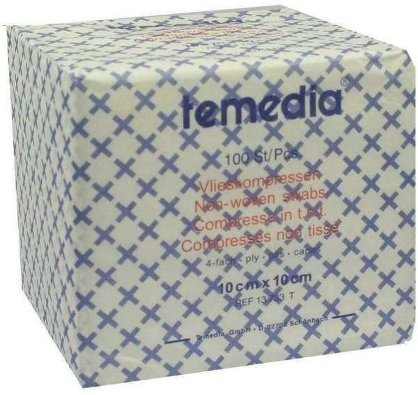 Vlieskompressen 10 X 10 cm 4-Fach Unsteril 100 Kompressen