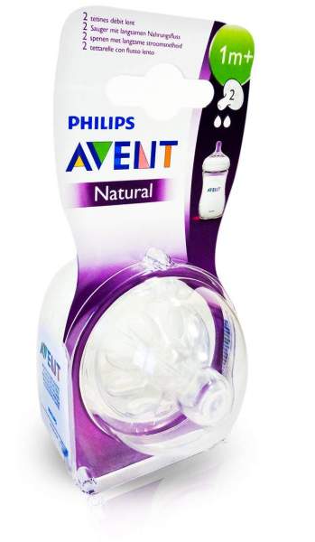 Avent Sauger Naturnal 1 Monat + 2 Stück