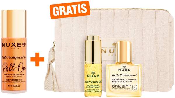 NUXE Huile Prodigieuse Or Roll-on 60 ml + gratis NUXE Anti Aging Set 1 Stück