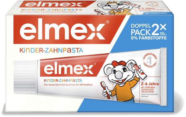 ELMEX Kinderzahnpasta 2-6 Jahre 2 x 50 ml Zahnpasta