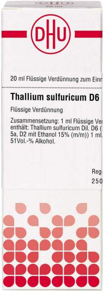 Dhu Thallium Sulfuricum D6 20 ml Dilution
