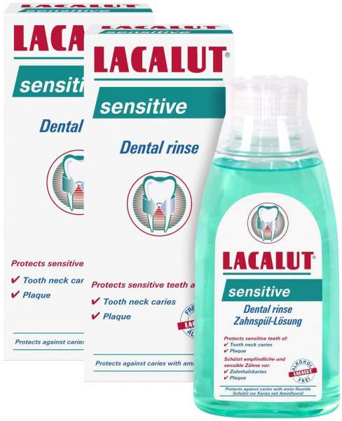 Lacalut sensitive 2 x 300 ml Zahnspüllösung