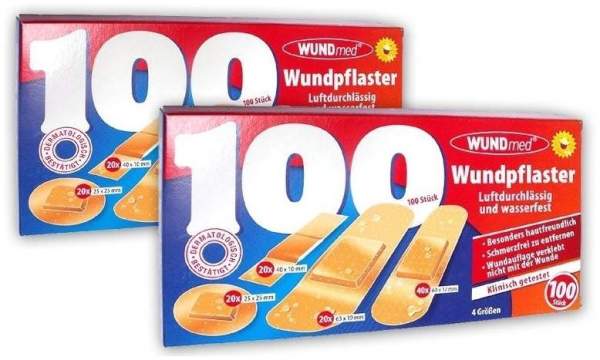 Wundpflaster 4 Größen, 2x100 Stück