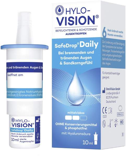Hylo Vision SafeDrop Daily Augentropfen 10 ml