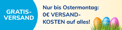 Nur bis 06.04.: 0€ Versandkosten auf alles!