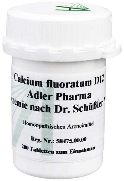 Biochemie Adler 1 Calcium Fluor. D12 200 Tabletten