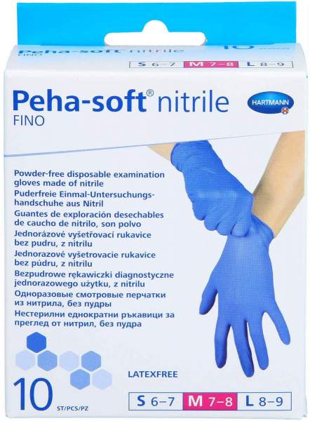 Peha-Soft Nitrile Fino Unt.Hands.Unsteril Pf M