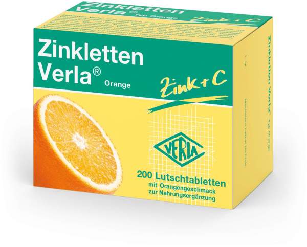 Zinkletten Verla Orange Lutschtabletten