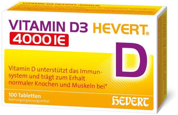Vitamin D3 Hevert 4000 I.E. 100 Tabletten