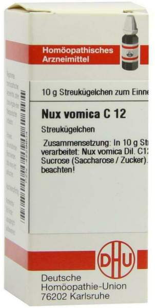 Dhu Nux Vomica C12 10 G Globuli