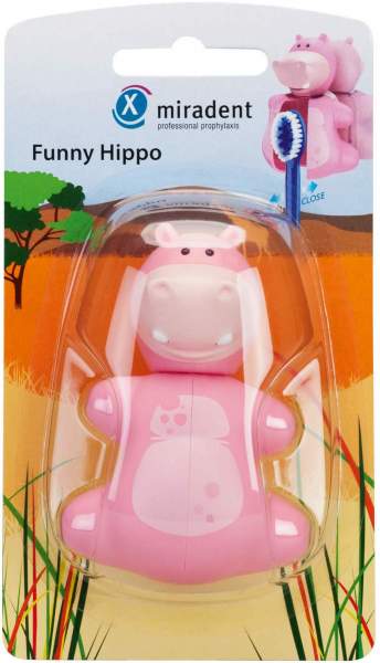 Miradent Zahnbürstenhalter Funny Snapper Hippo 1 Stück