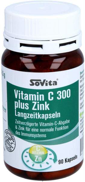 Sovita Care Vitamin C 300 Plus Zink Langzeitkapseln 90 Stück