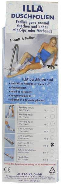 Duschfolien Arm Kurz 60 cm 5 Stück