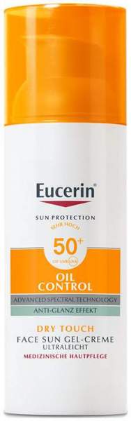 Eucerin Sun Oil Control Face LSF 50+ 50 ml Gel-Creme