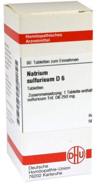 Natrium Sulfuricum D 6 80 Tabletten