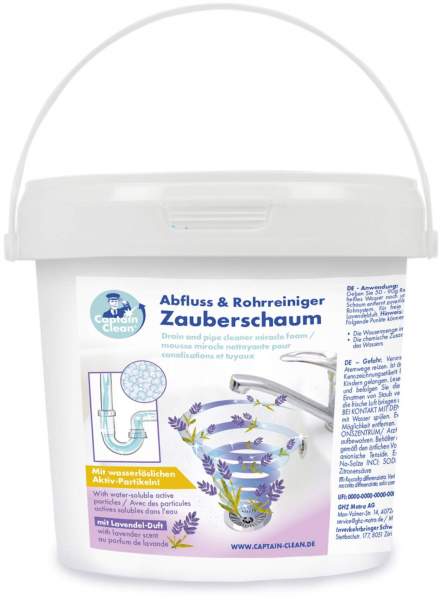 Captain Clean WC-Reiniger Zauberschaum Lavendel 1 kg