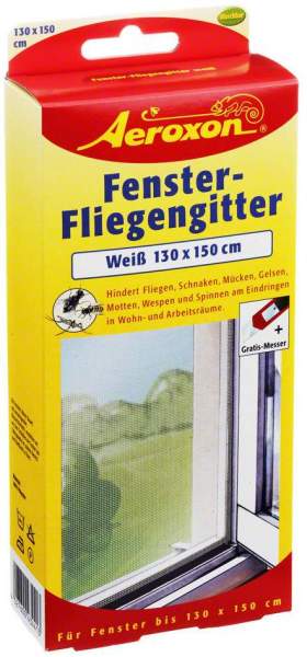 Aeroxon Fenster Fliegengitter, Weiß