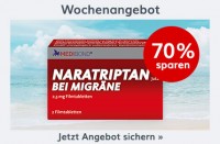 Naratriptan Medibond bei Migräne 2,5 mg 2 Filmtabletten