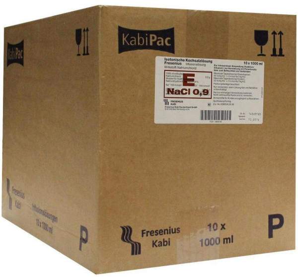 Kochsalzlösung 0,9 % Plastikflasche Fresenius 10 X 1000 Ml...