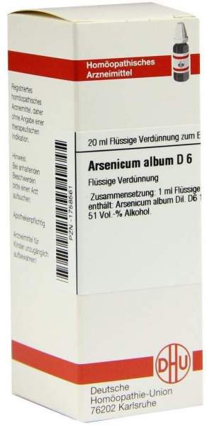 DHU Arsenicum album D6 Dilution 20 ml