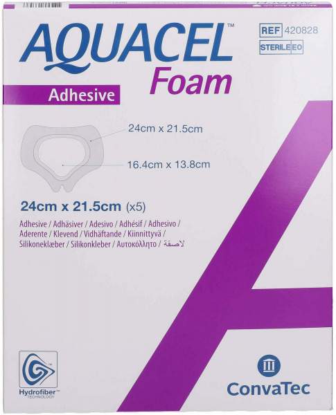 Aquacel Foam Adhäsiv Sakral 21,5x24 cm Verband