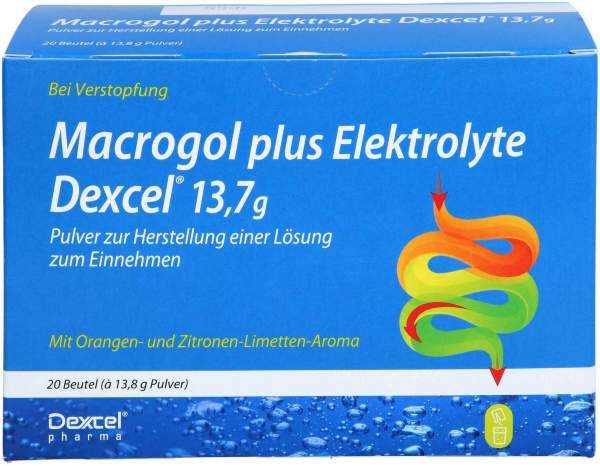 Macrogol plus Elektrolyte Dexcel 13,7 g PLE 20 Beu