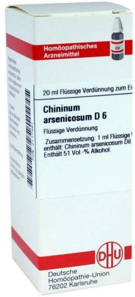Chininum Arsenicosum D 6 Dilution
