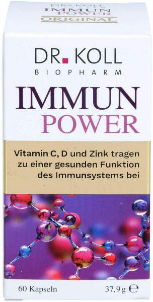 Immun Power Dr.Koll Vitamin C+Vitamin D+Zink Kapseln 60 Stück