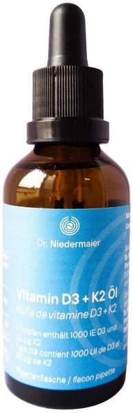 Dr.Niedermaier Vitamin D3+k2 Öl Tropfen