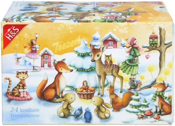 H&amp;S Adventskalender Stern Filterbeutel 24 Stück