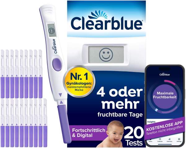 Clearblue Ovulationstest Fortschrittlich &amp; Digital - 20 Tests