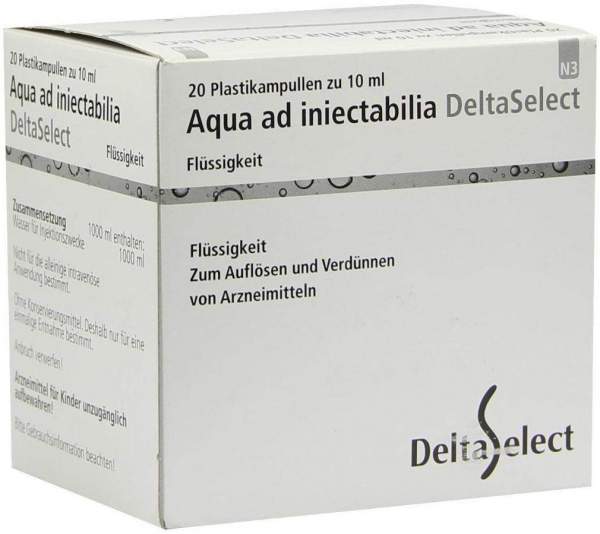 Aqua Ad Iniectabilia Plastik 20 X 10 ml Flüssigkeit
