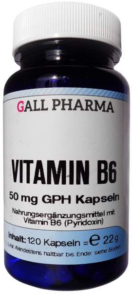 Vitamin B6 50 mg Gph Kapseln 120 Stück
