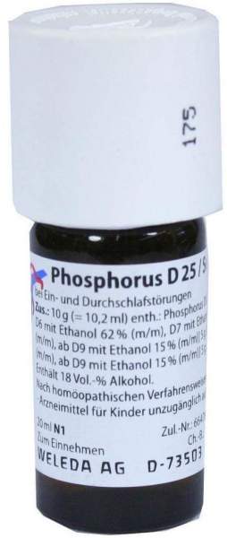 Weleda Phosphorus D25 Sulfur D25 Aa 20 ml Dilution