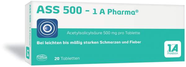 Ass 500 1a Pharma 20 Tabletten
