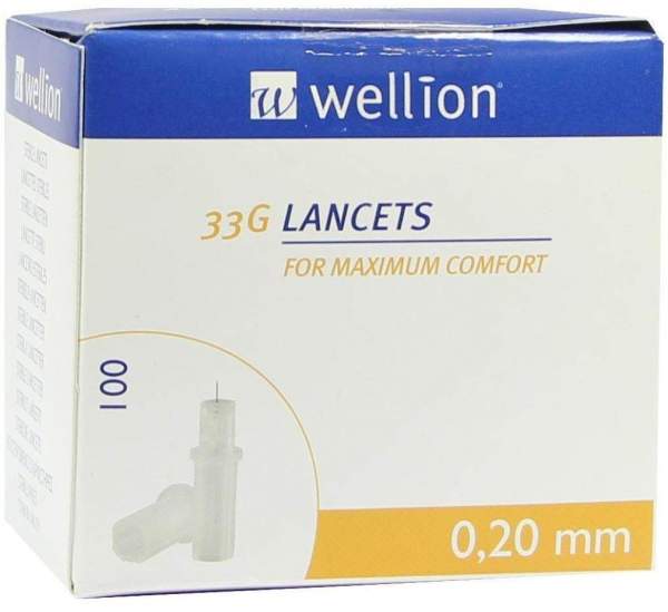 Wellion Lancets 33 G 100 Lanzetten