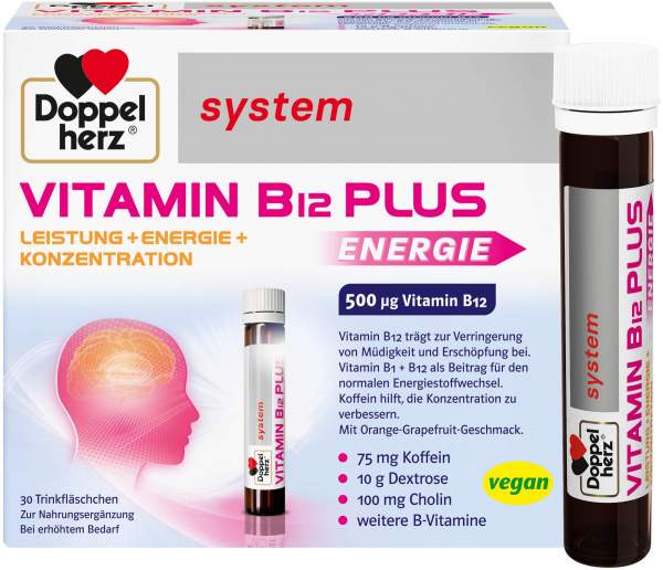 Doppelherz system Vitamin B12 Plus Trinkampullen 30 x 25 ml
