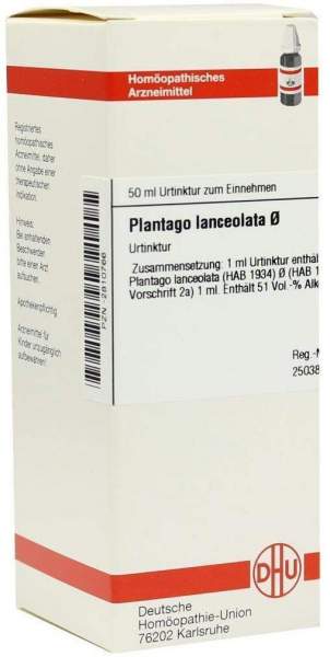 Plantago Lanceolata Urtinktur 50 ml Dilution