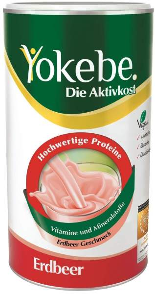 Yokebe Erdbeer lactosefrei NF2 Pulver 500 g