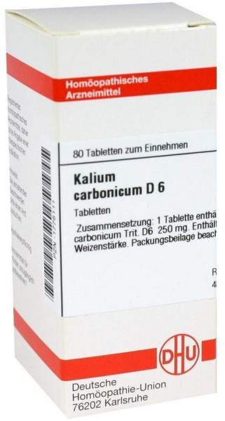 Kalium Carbonicum D6 Dhu Tabletten 80 Tabletten