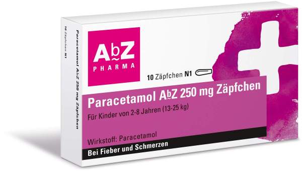 Paracetamol Abz 250 mg 10 Zäpfchen