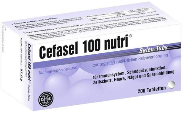 Cefasel 100 Nutri Selen Tabs 200 Tabletten