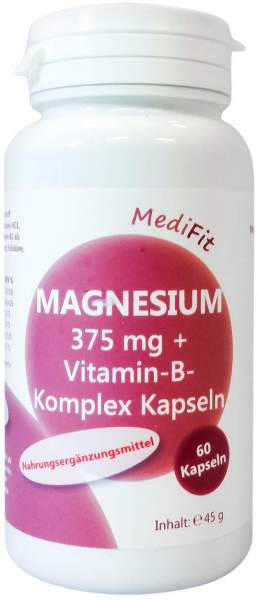 Magnesium 375 mg + Vitamin B - Komplex 60 Kapseln