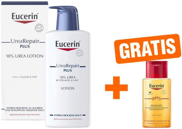 Eucerin UreaRepair Plus Lotion 10% 400 ml + gratis pH 5 Duschöl 100 ml