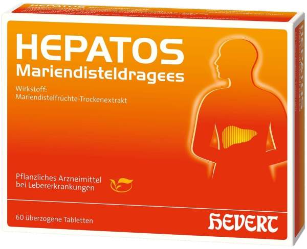 Hepatos Mariendistel Dragees 60 Überzogene Tabletten